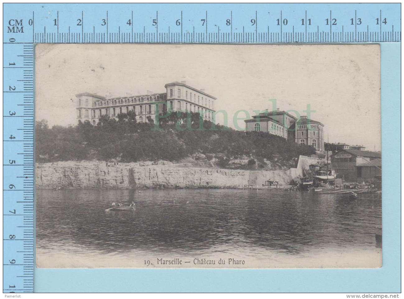 Marseille - Chateau Du Pharo Barque Chaloupe, Animé, Expédié En Chine - Vieux Port, Saint Victor, Le Panier