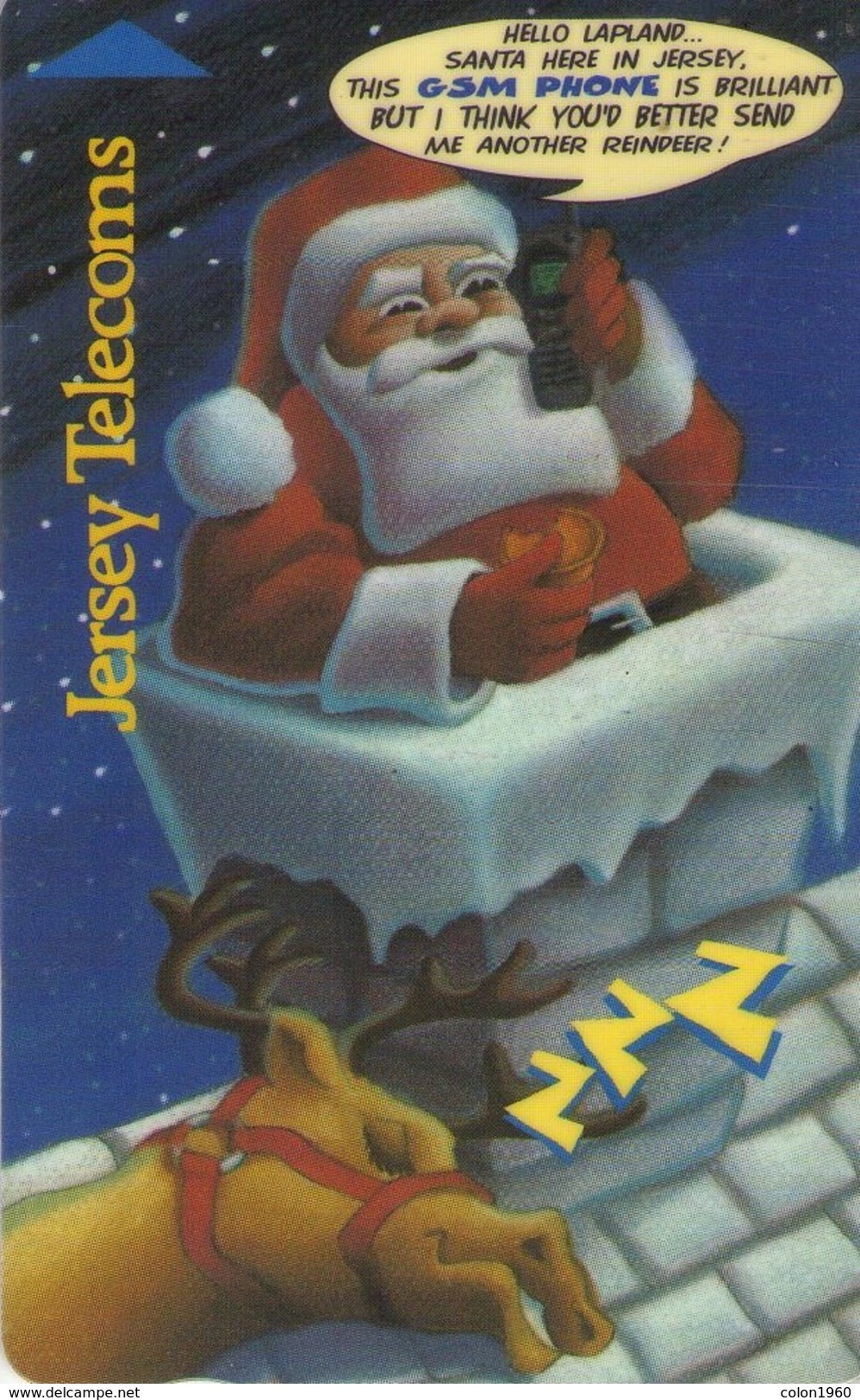 JERSEY ISLANDS. 42JERA. Santa Claus Gsm Mobile. 9400 Ex. (470) - [ 7] Jersey Y Guernsey