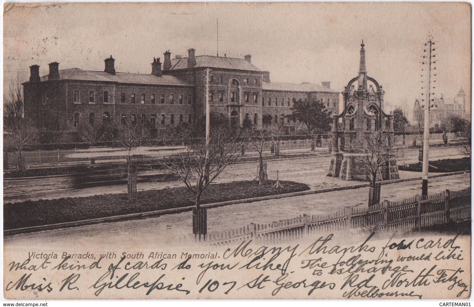 Victoria Barracks, With South African Memorial. - Melbourne