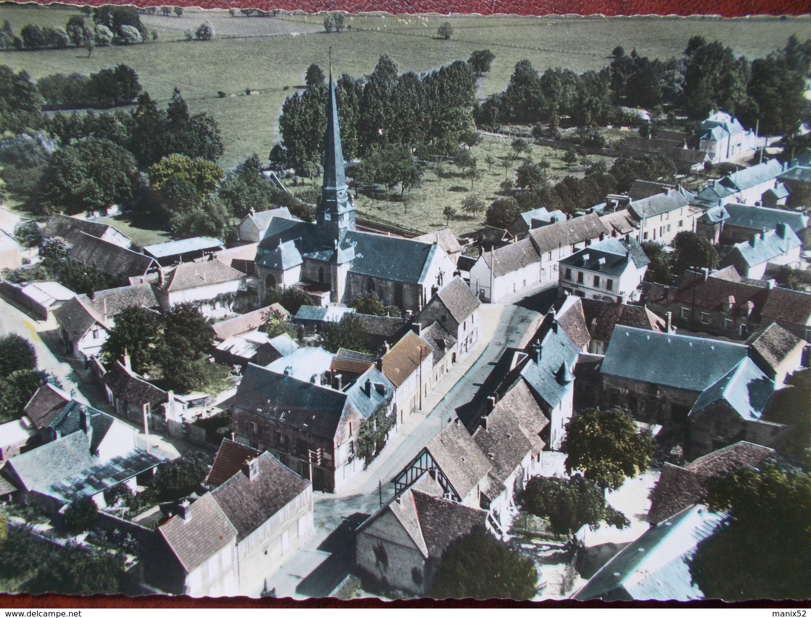 27 - DANGU - Vue Aérienne Du Bourg. (L'Eglise) CPSM - Dangu