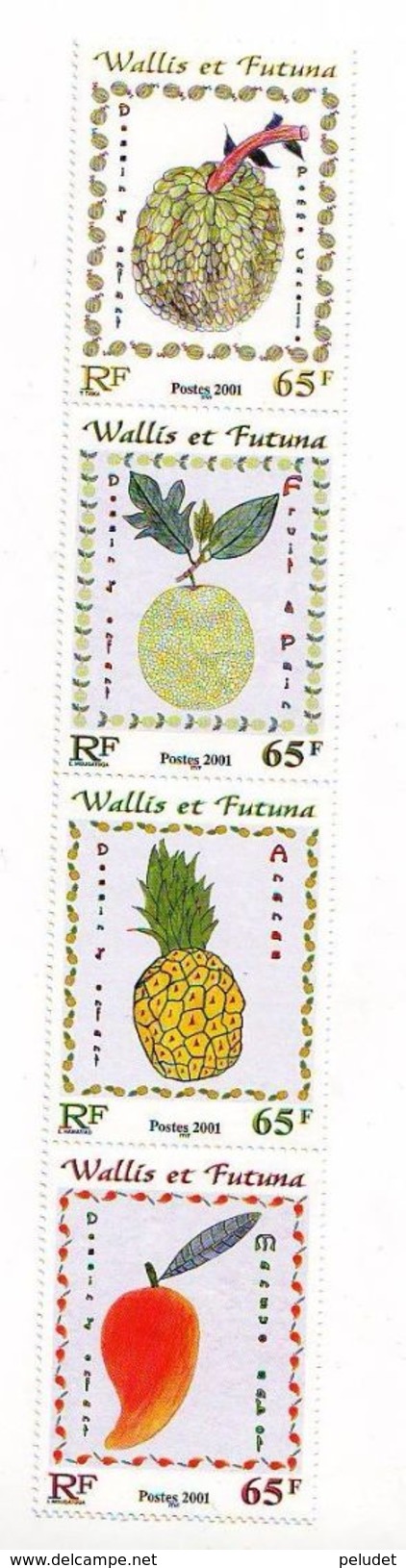 Wallis Et Futuna - 2001, Fruits 4v ** Mi 801/04 - Nuevos