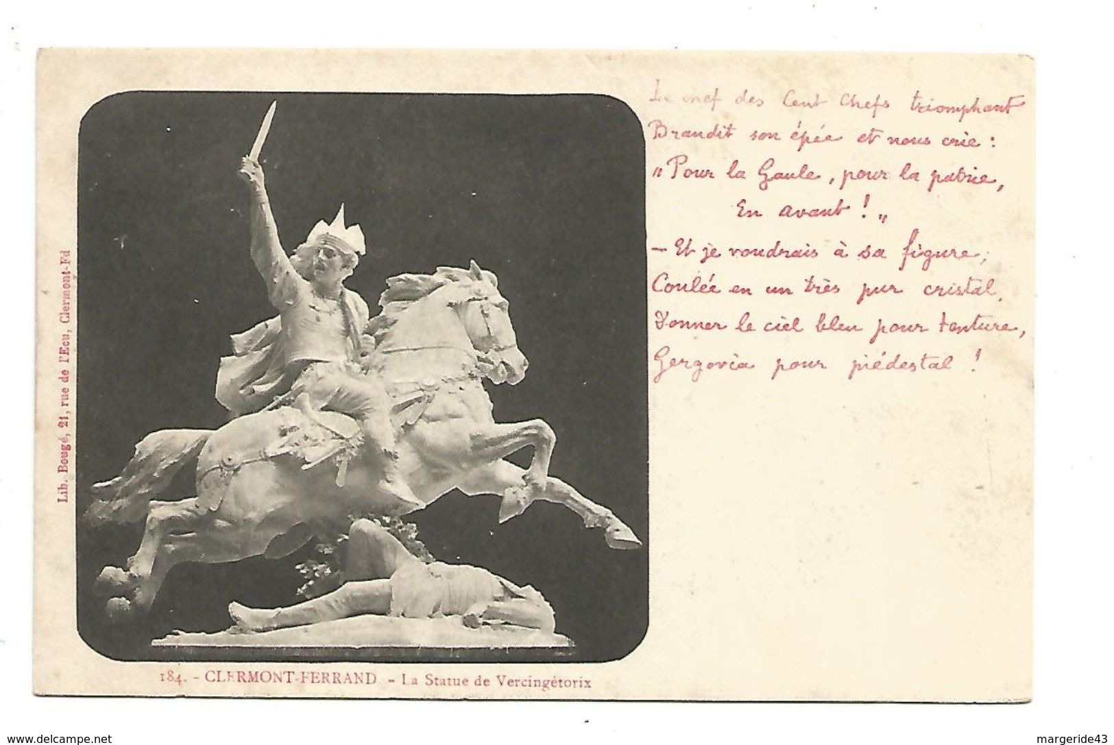 STATUE DE VERCINGETORIX EXECUTEE PAR BARTHOLDI - Sculptures