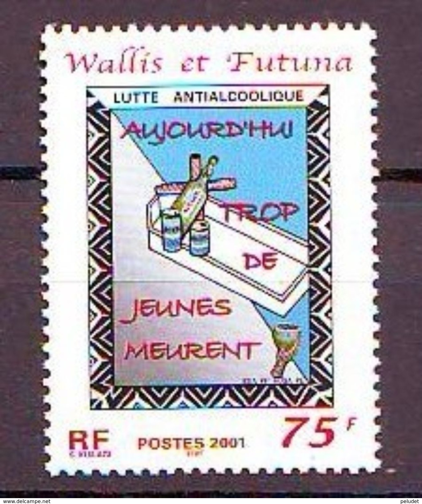 Wallis Et Futuna - 2001 Campaign Against Alcoholism 1v Mi 791 - Ungebraucht