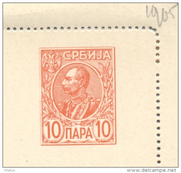 Serbia - 1905 - 10 Pa Kartenbrief King Peter - Not Used - Servië