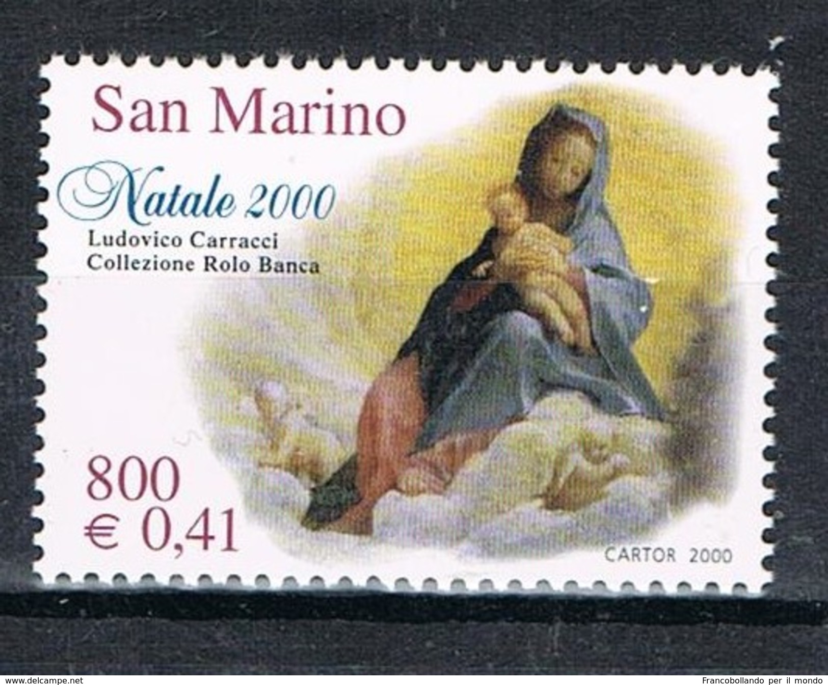 2000 SAN MARINO SET  NATALE  MNH ** MINT - Nuovi