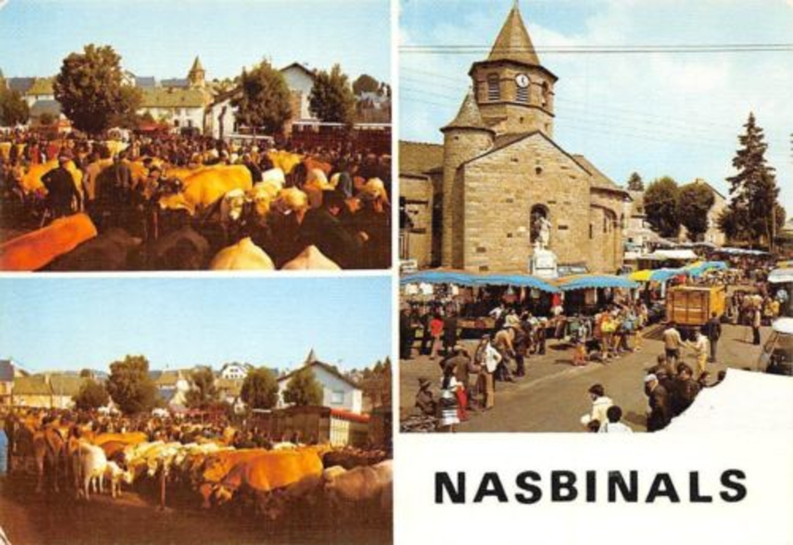 France Nasbinals Un Jour De Foire Market Place Cows - Other & Unclassified