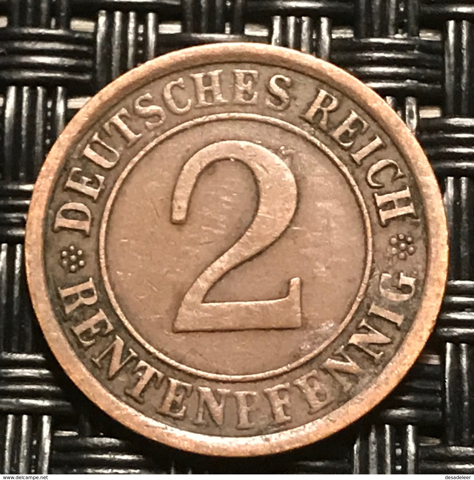 Duitsland 1924 2 Pfennig A - 2 Rentenpfennig & 2 Reichspfennig