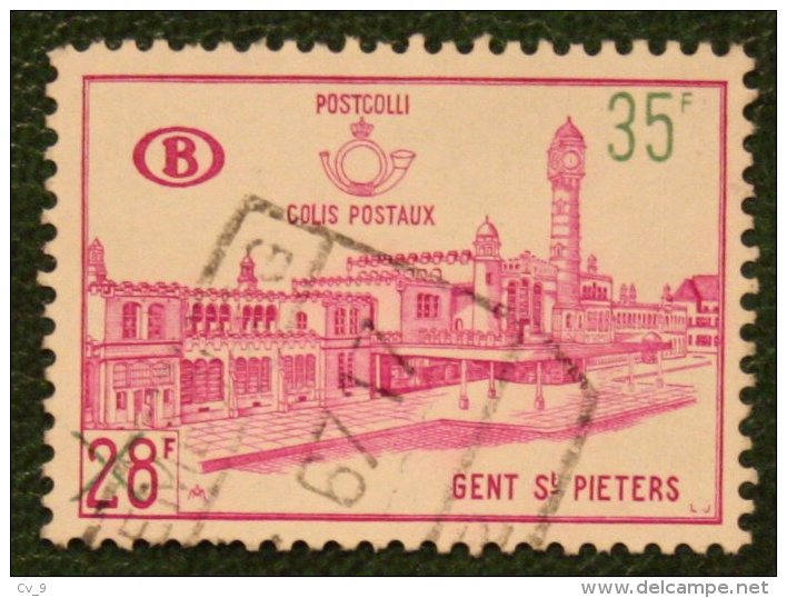 Spoorwegen Railway Eisenbahn 35 Fr Overprint Mi 59 1966 Used/gebruikt/oblitere BELGIE / BELGIEN / BELGIUM / Belgique - Sonstige & Ohne Zuordnung