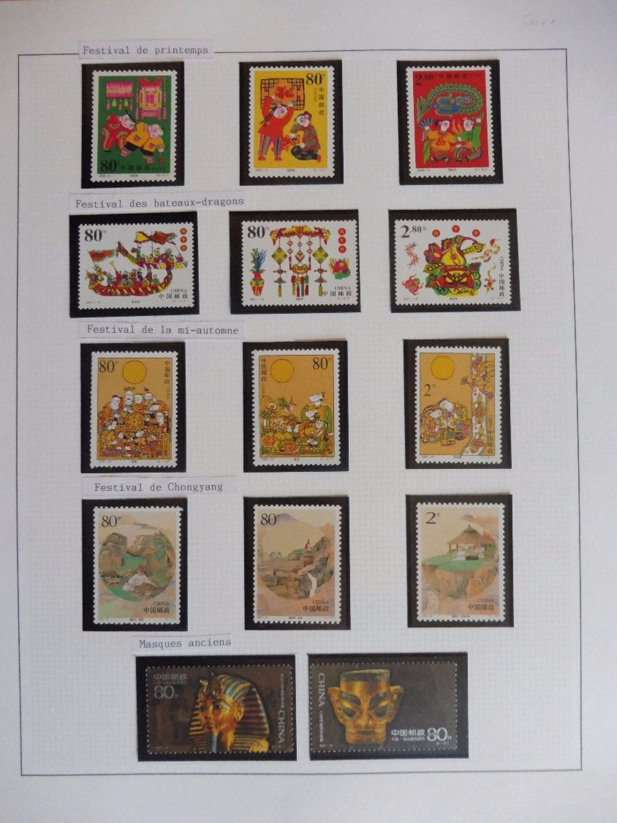 ### Vente Spéciale Noël  !!! LOT 7 - CHINE CHINA Collection Lot De Timbres Stamps MNH** HIGH CV Départ 1 Euro ! - Autres & Non Classés