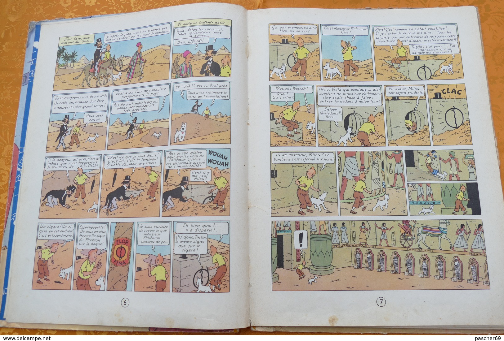 TINTIN***LES CIGARES DU PHARAON *** Année 1955  / LK 19 - Tintin