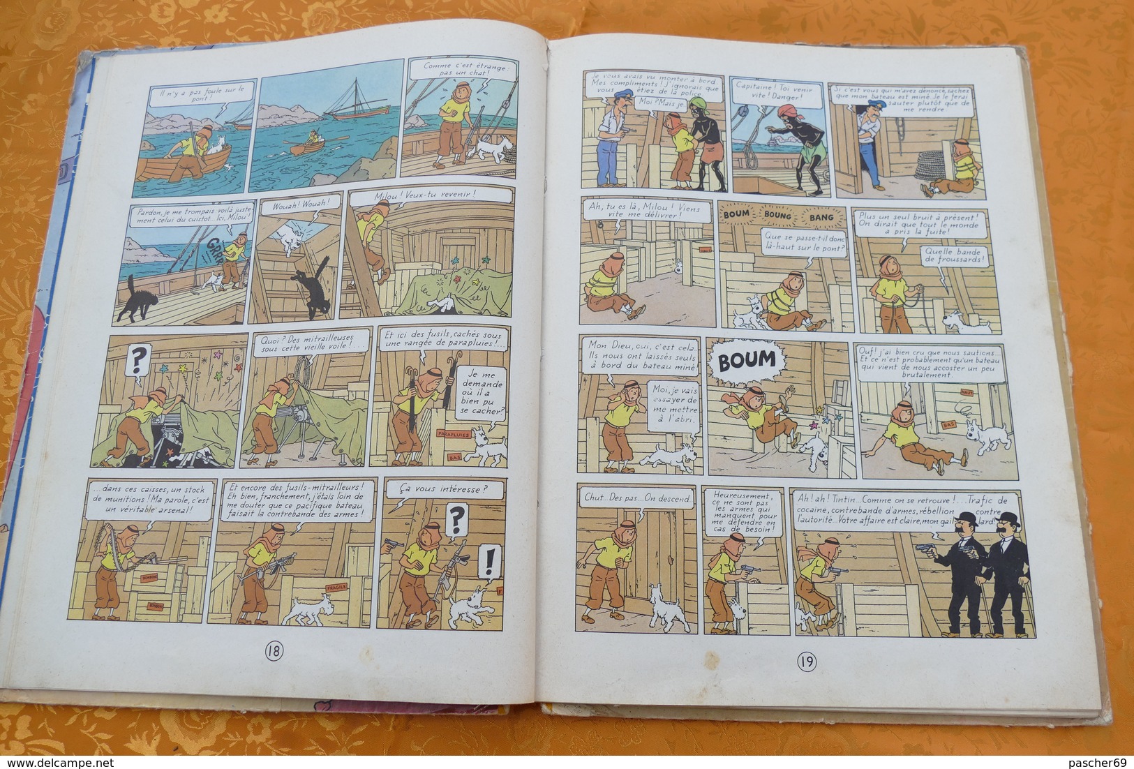 TINTIN***LES CIGARES DU PHARAON *** Année 1955  / LK 19 - Tintin