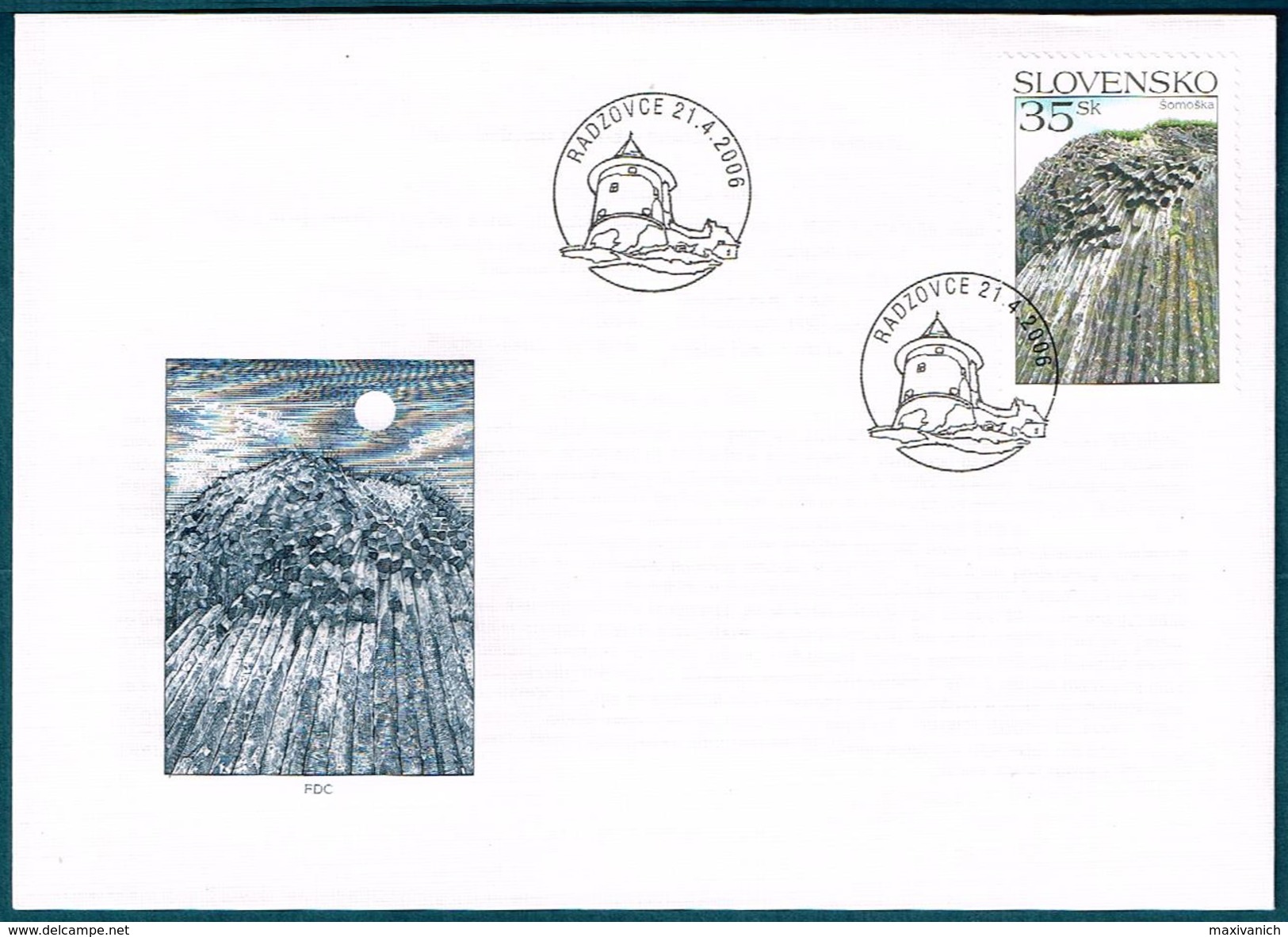 Slovakia 2006 Geological Locality Somoska Geology FDC - FDC