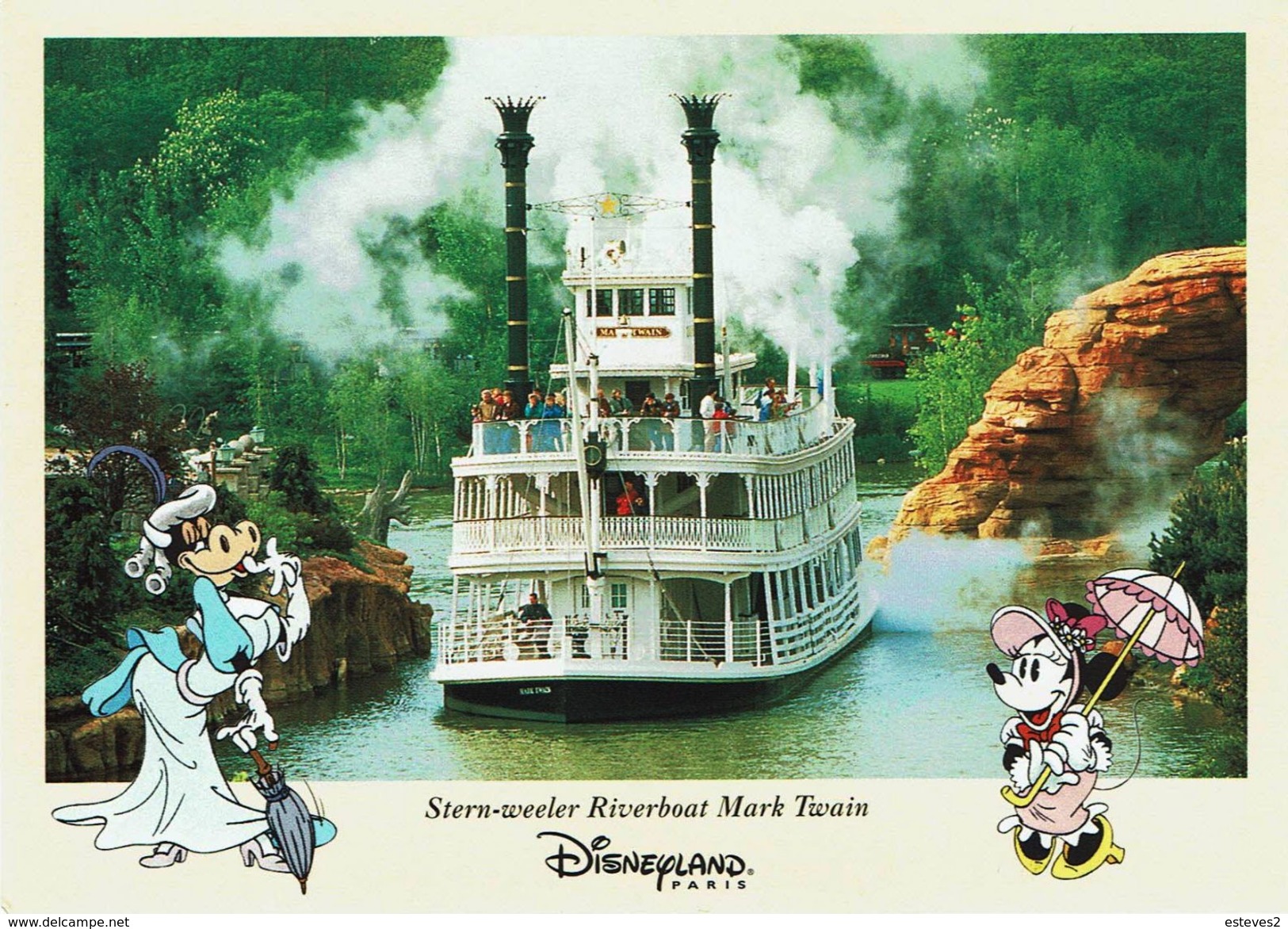 France , Disneyland Paris , Disney , Riverboat Mark Twain , Minnie , Clarabelle - Disneyland