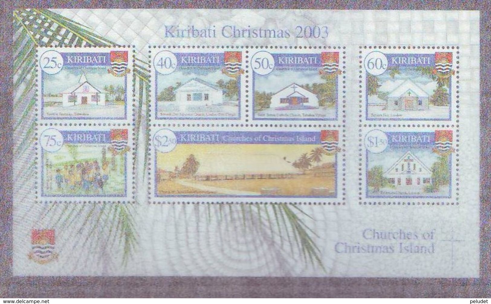 Kiribati, 2003, Christmas, Churches S/s  - MNH, Mi BL51, Sn 841a, Sg MS69 - Kiribati (1979-...)