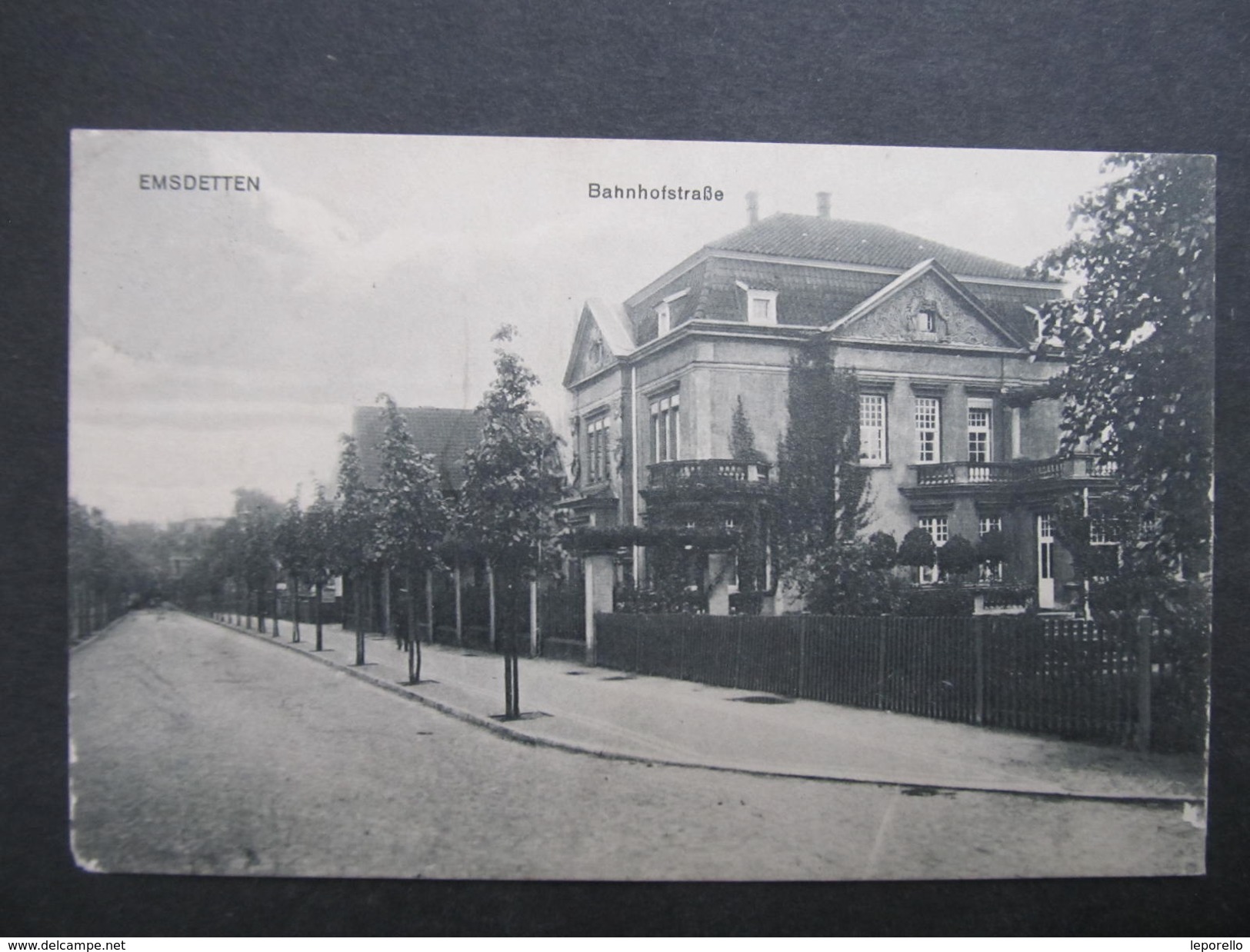 AK EMSDETTEN Bahnhofstrasse 1915 // D*28747 - Emsdetten