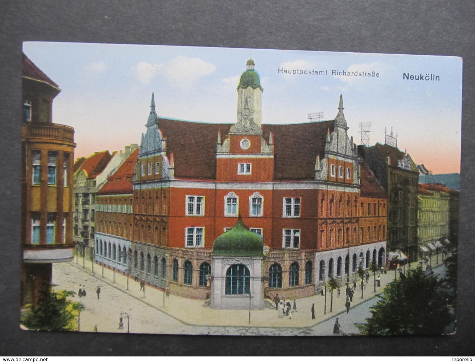 AK BERLIN NEUKÖLLN Richardtsrasse Postamt Ca.1920 // D*28759 - Neukoelln