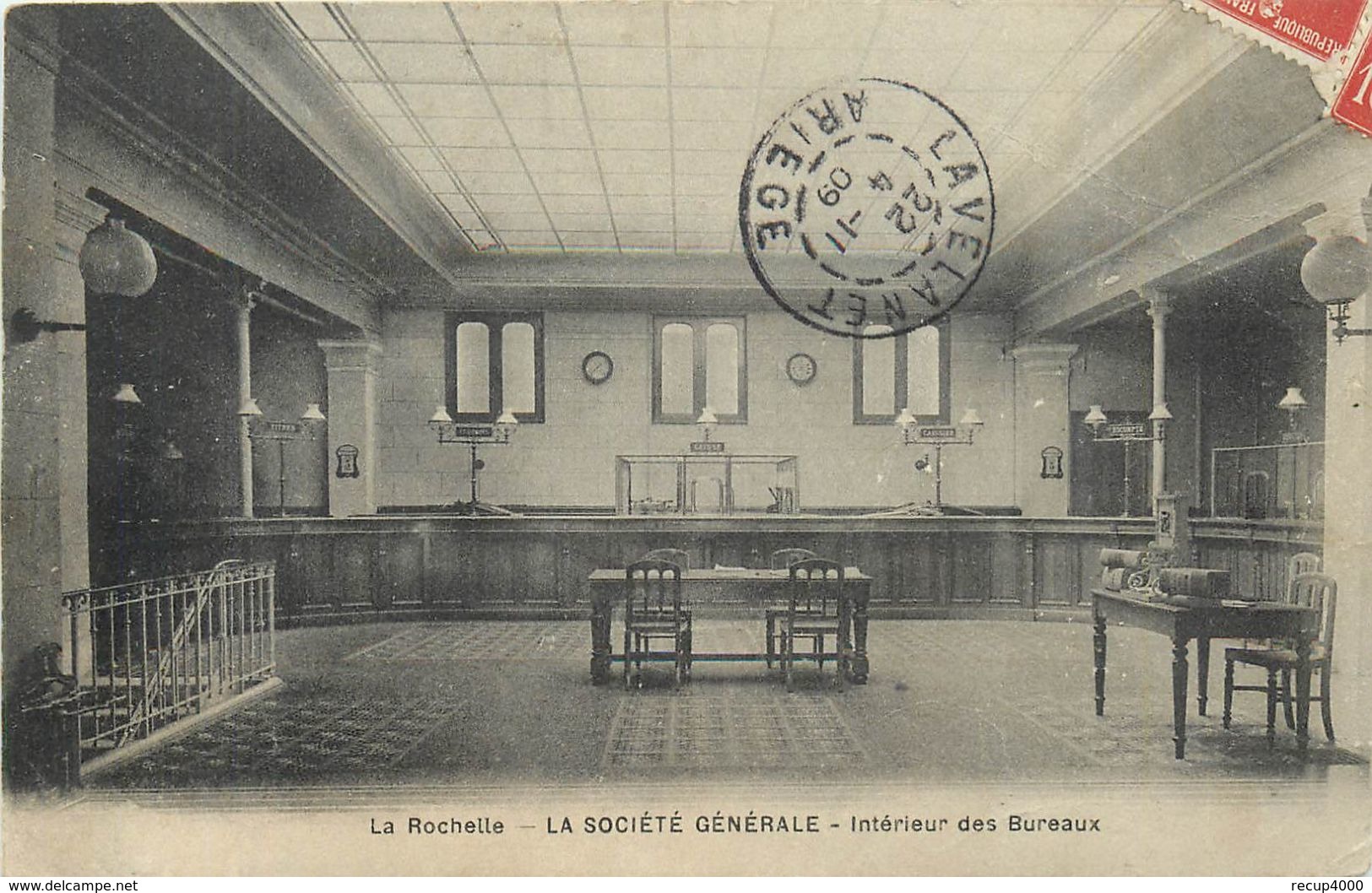 BANQUES Société Générale  La Rochelle Intérieur Des Bureaux  2scans - Banques