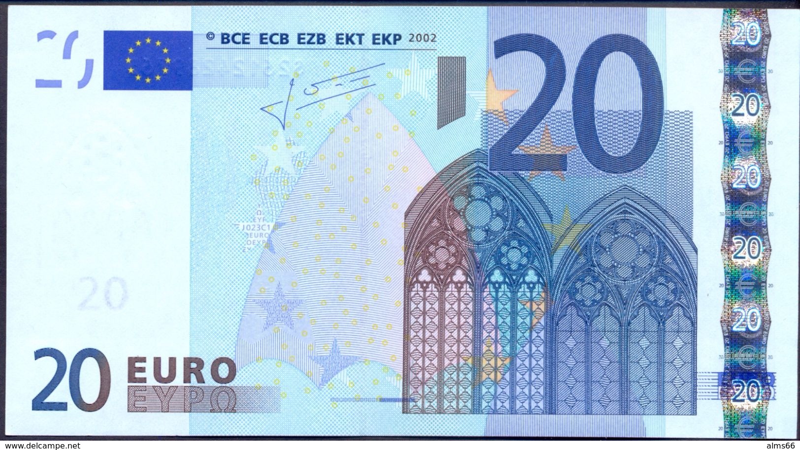 Euronotes 20 Euro 2002 UNC < S >< J023 > Italy Trichet - 20 Euro