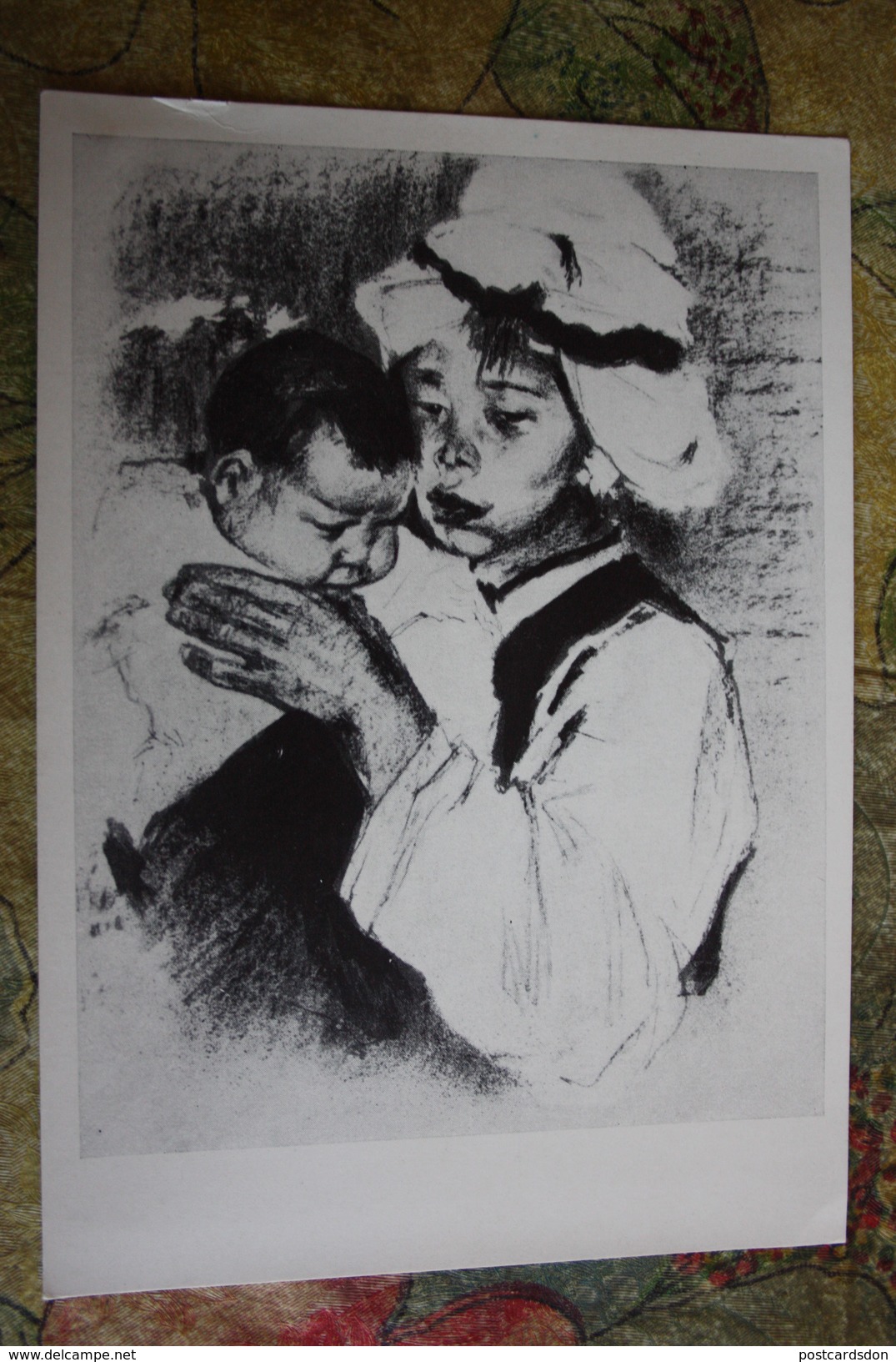 KAZAKHSTAN. Kazakh Epos. Mother With Child -  By Sidorkin. 1968 - Kazakhstan