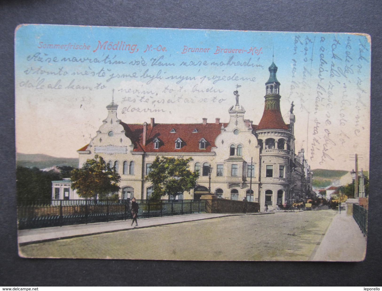 AK MÖDLING Brunner Brauerei Hof 1917 // D*28815 - Mödling