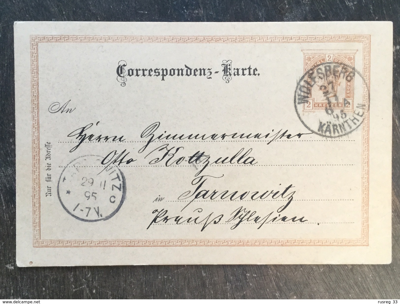 E14 Österreich Austria Autriche Ganzsache Stationery Entier Postal P 74 Von Wolfsberg Nach Tarnowitz - Autres & Non Classés