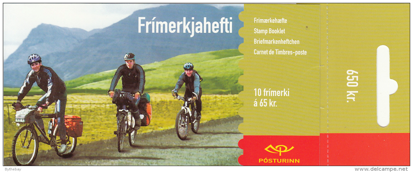 Iceland 2004 Booklet Of 10 Scott #1019a 65k Cyclists - EUROPA - 2004
