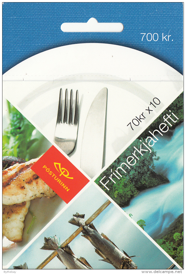 Iceland 2005 Booklet Of 10 Scott #1050a 70k Fish, Fork, Knife Cuisine EUROPA - 2005