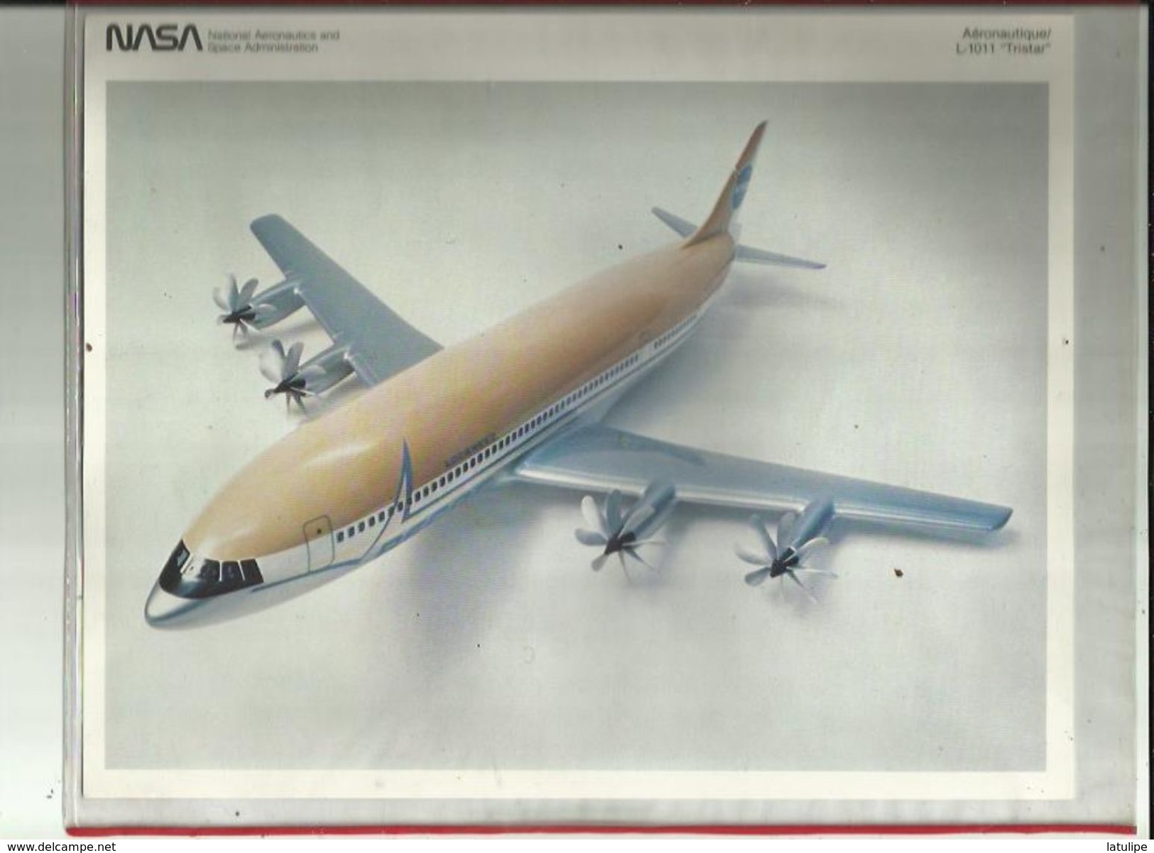 Document  De  La N A S A   Aeronutique  L 1011  " TRISTAR "  Voir Details Sur Scan Au Verso - Aviazione