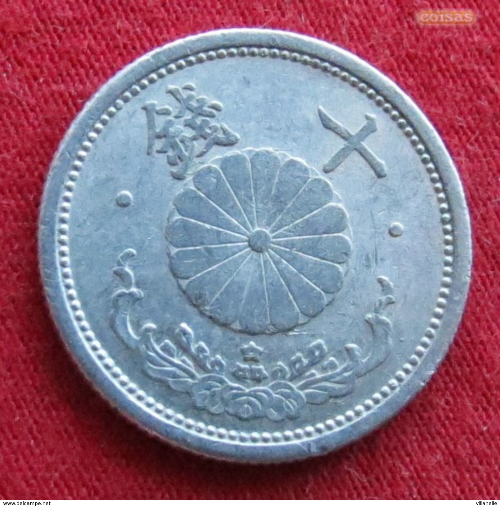 Japan 10 Sen 1941 / Yr. 16 Y# 61a Peso: 1.2 G  Japão Japon - Japan