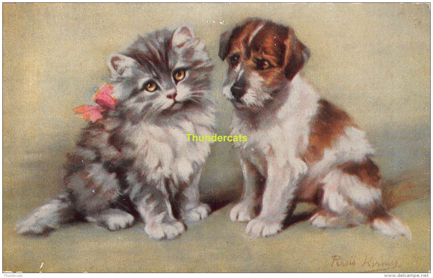 CPA  ILLUSTRATEUR  CHAT CHATS  ARTIST SIGNED  CARD CAT CATS  RAPHAEL TUCK - Katzen