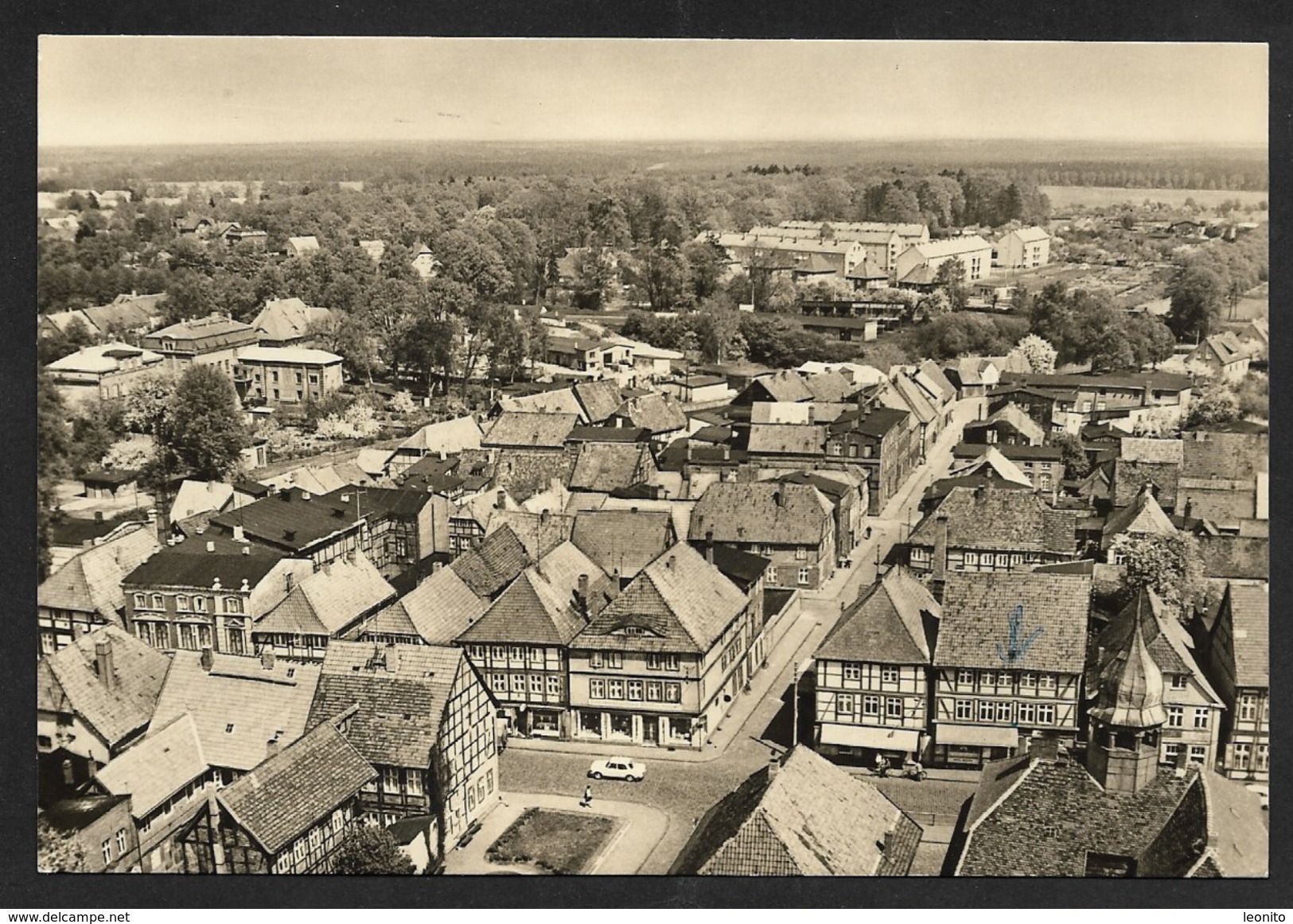 GRABOW Ludwigslust Parchim Mecklenburg-Vorpommern Blick Vom Kirchturm Ca. 1960 - Ludwigslust