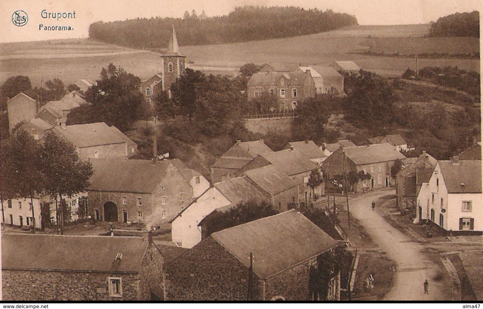 Grupont - Panorama - Circulé Vers 1940 ? - Edit. Kinet Léopold, Grupont - SUPER - Tellin