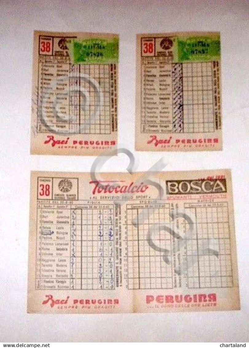 Sport - Totocalcio Lotto Schedine Usate Concorso N° 38 - 1960 - Lottery Tickets
