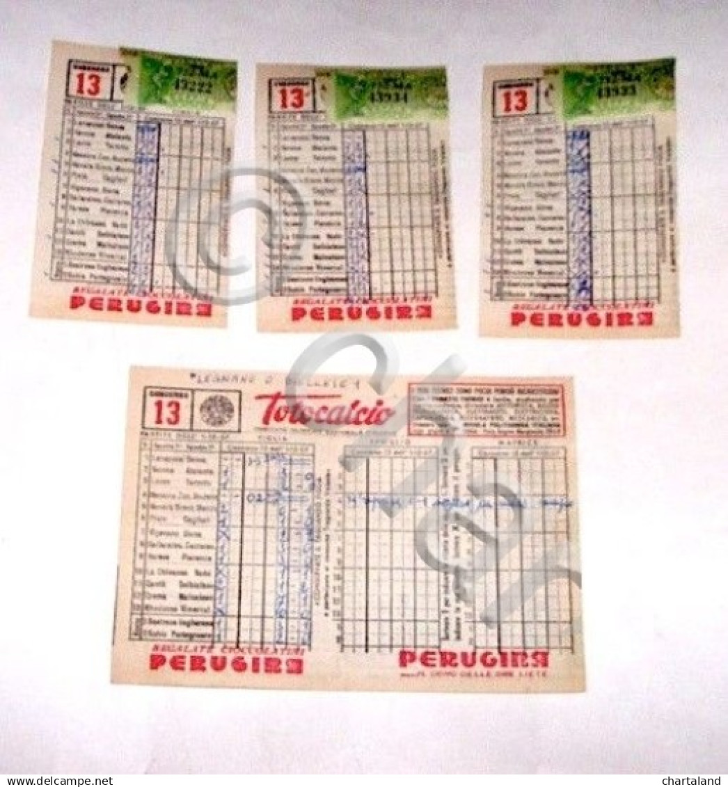 Sport - Totocalcio Lotto Schedine Usate Concorso N° 13 - 1957 - Lottery Tickets