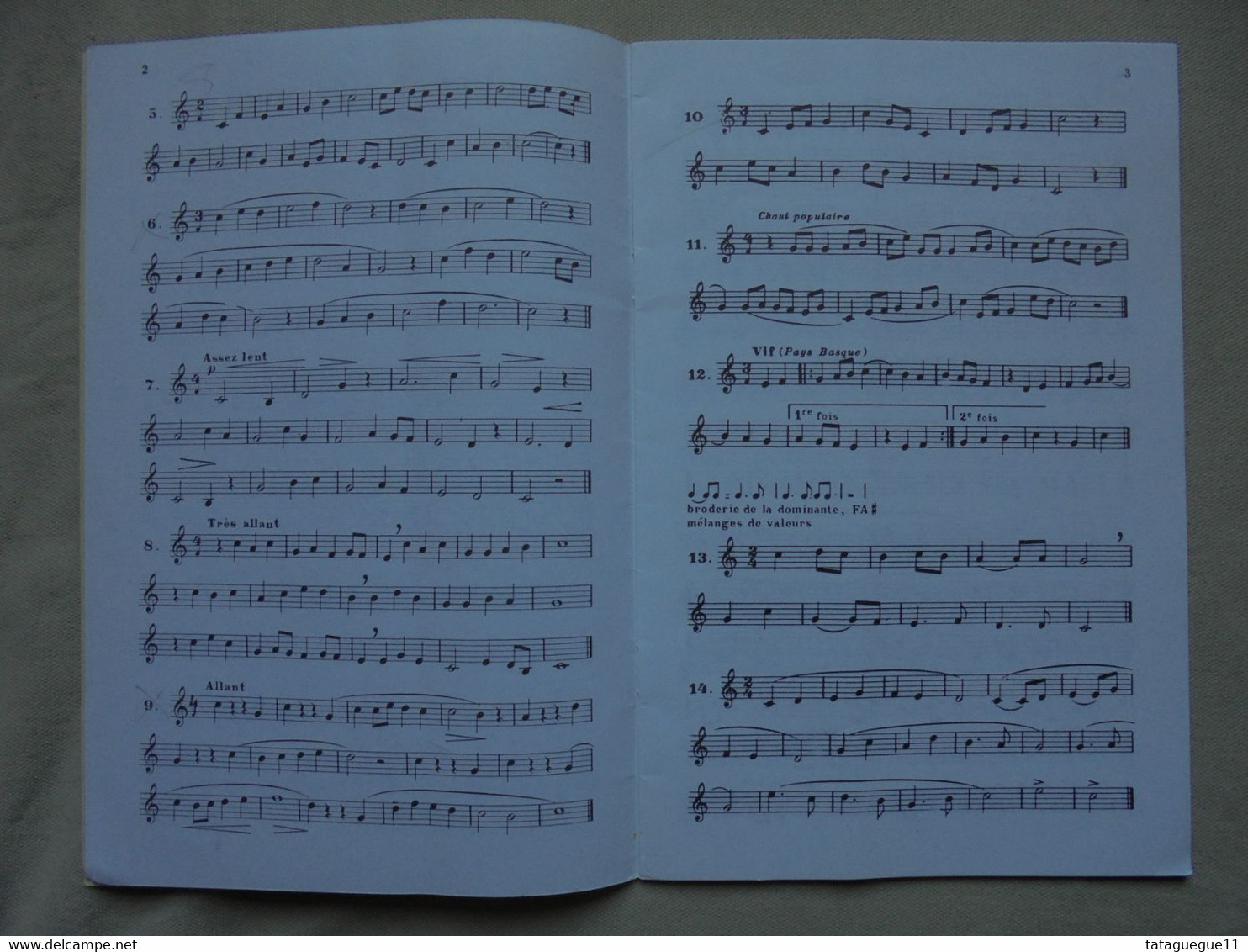 Ancien - Livret Solfège Mélodique 100 Leçons Par Henri Bert Degré Préparatoire - Opera