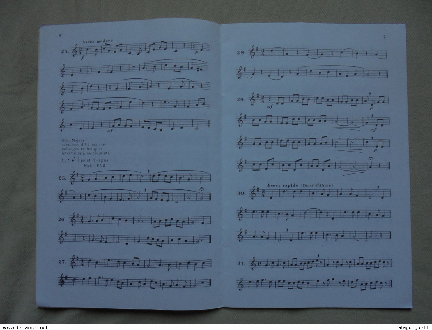 Ancien - Livret Solfège Mélodique 100 Leçons Par Henri Bert Degré Préparatoire - Opera