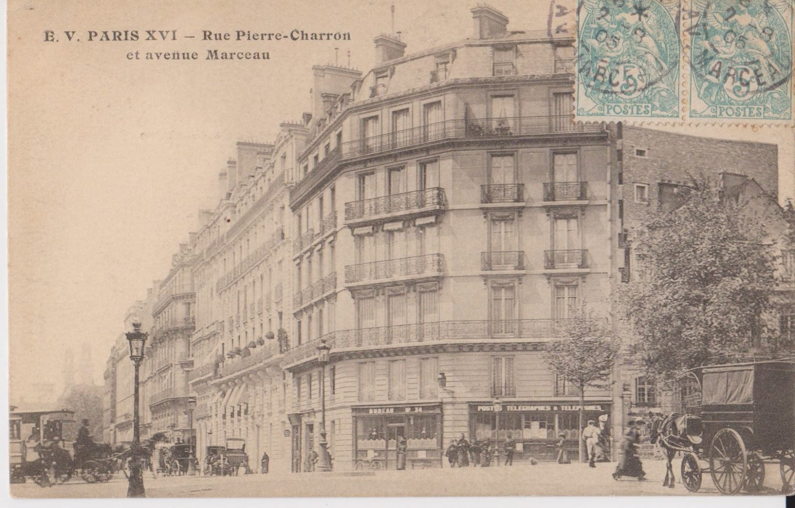 Paris - Rue Pierre Charron Et Avenue Marceau - EV - Arrondissement: 08