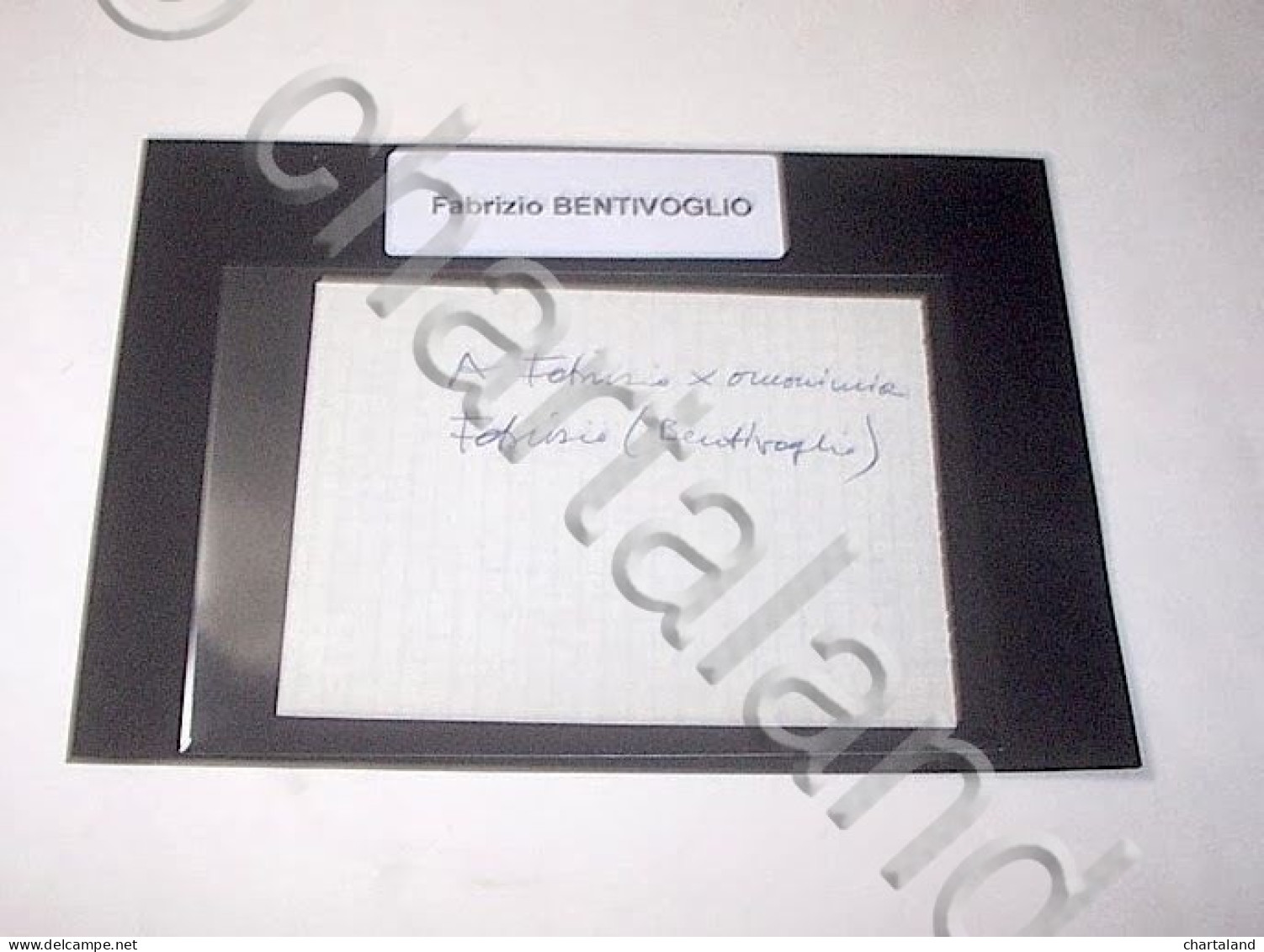 Autografo Originale Fabrizio Bentivoglio - Foglietto - 1985 Ca. 31 - Other & Unclassified