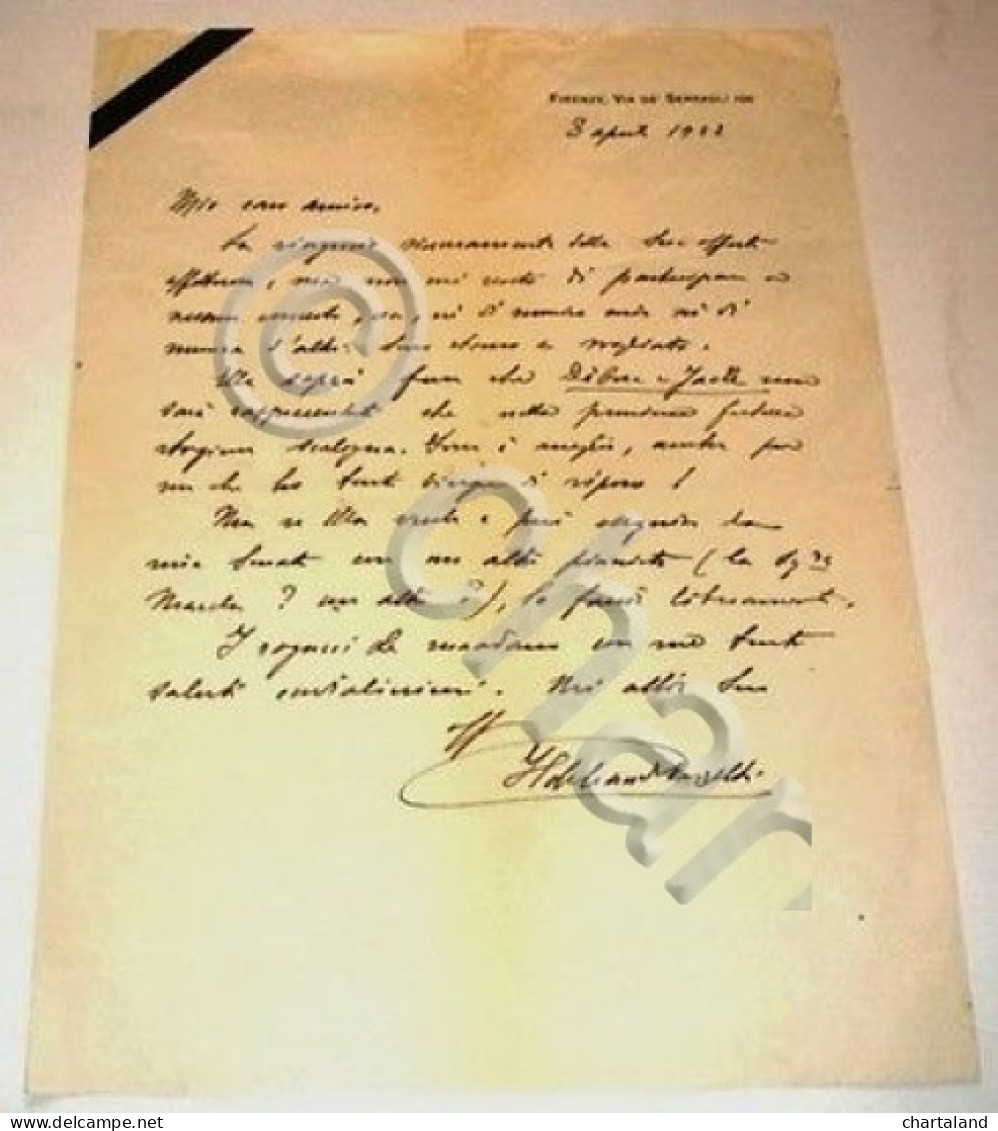 Autografo Lettera Musicista Compositore Ildebrando Pizzetti - 1922 - Other & Unclassified