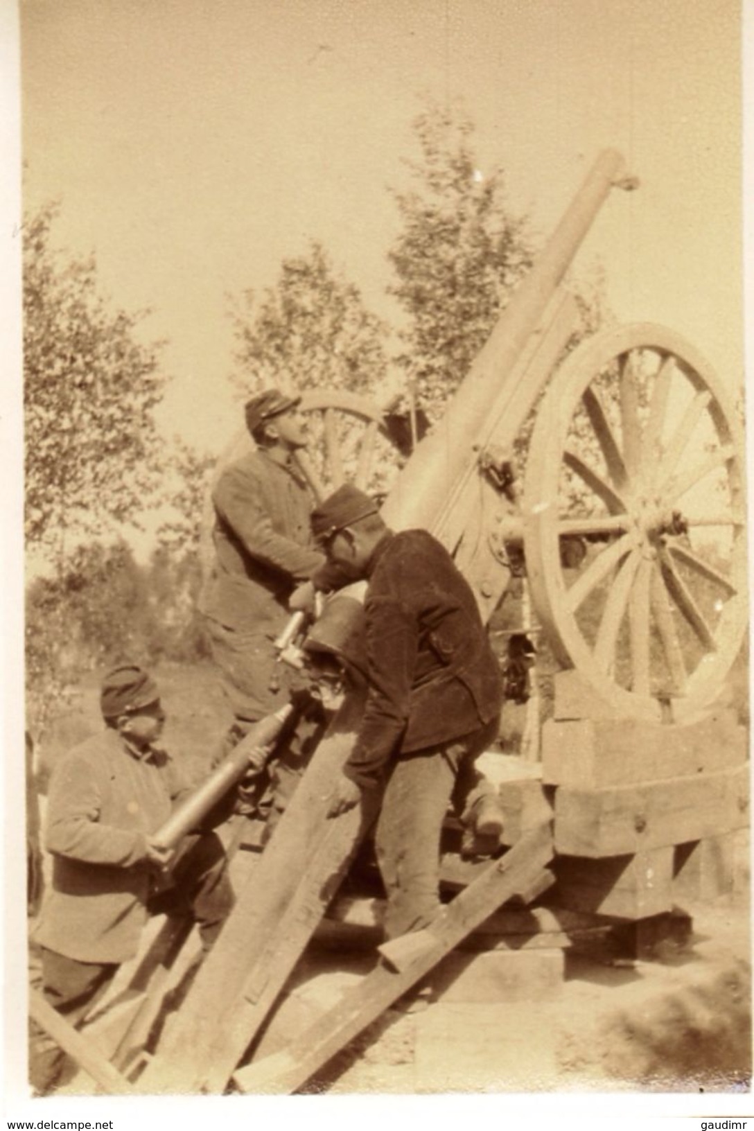 PHOTO FRANÇAISE - CANON DE 75 ANTI AERIEN - 31e RAC DEVANT WEZ PRES DE BEAUMONT SUR VESLE REIMS - MARNE 1914 1918 - 1914-18