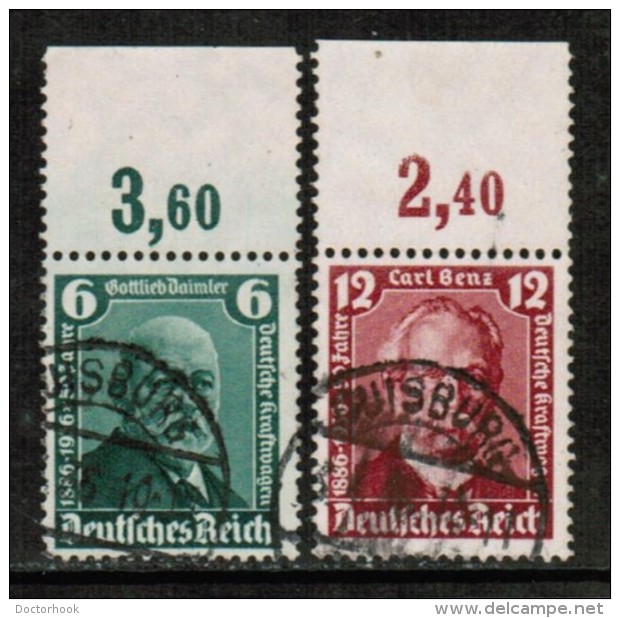 GERMANY   Scott # 470-1 VF USED W/TABS - Used Stamps