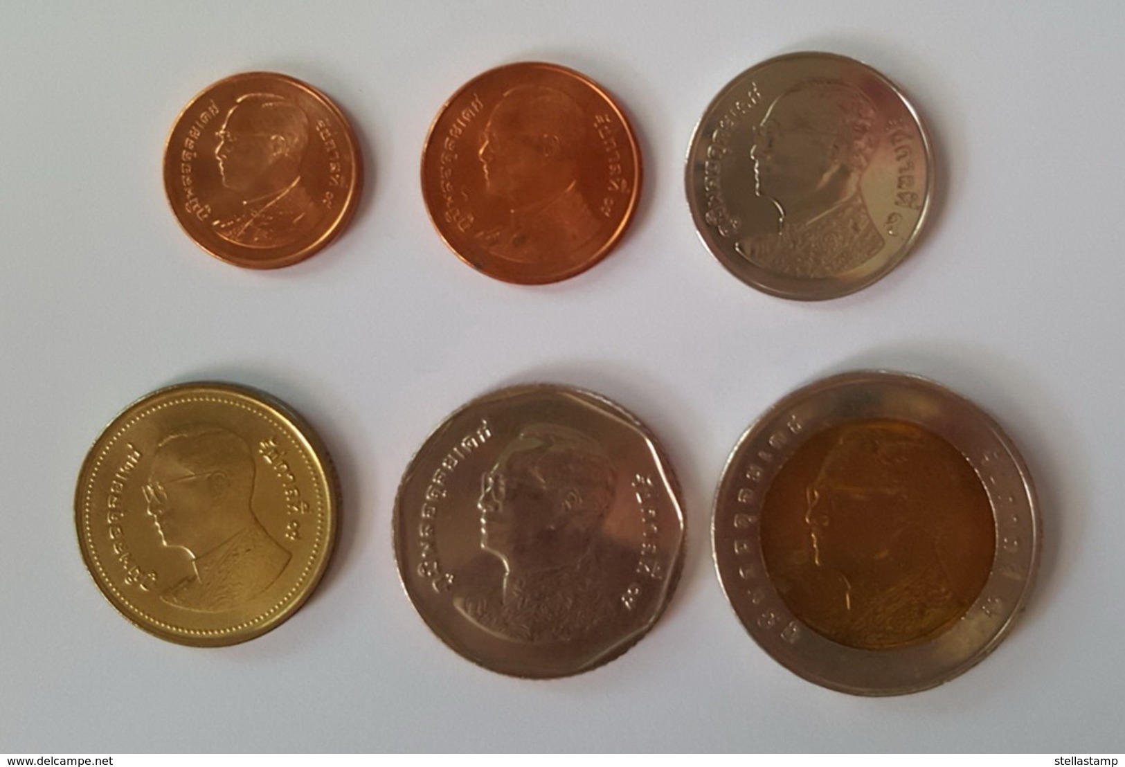 Thailand Coin Circulation Set Year 2015 UNC - Tailandia