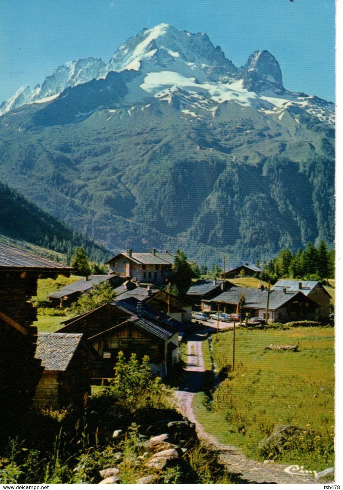 74----CHAMONIX-MONT-BLANC--ARGENTIERE--depuis Trélechamp, L'aiguille Verte Et Le Dru-( Argentières )--voir 2 Scans - Chamonix-Mont-Blanc