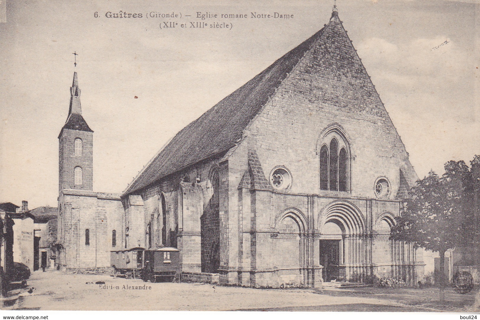 BE17-  GUITRES EN GIRONDE  EGLISE ROMANE - Autres & Non Classés