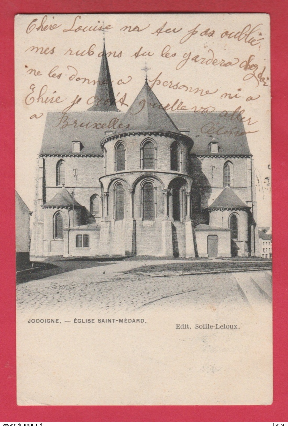 Jodoigne - Eglise Saint-Médard -1905 ( Voir Verso ) - Jodoigne