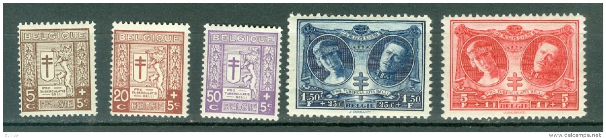 Belgique  240/244   * *  TB - Unused Stamps