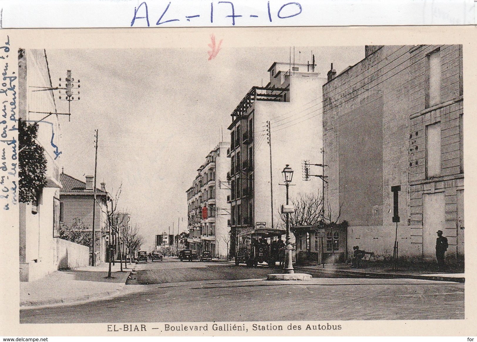 Algerie : El-biar  ( Boulevard Gallieni, Station Des Autobus ) - Other & Unclassified