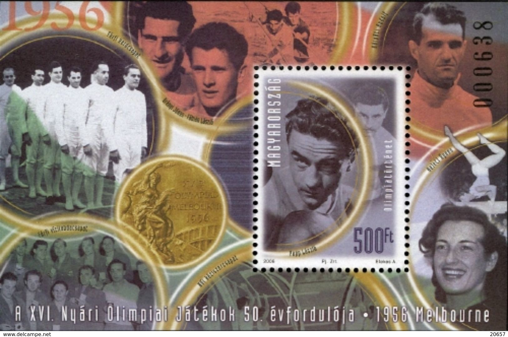 Hongrie Hungary Magyar Bf 298 Médaille D'or JO De Melbourne Australia 1956, Boxe, Escrime, Gymnastique - Ete 1956: Melbourne