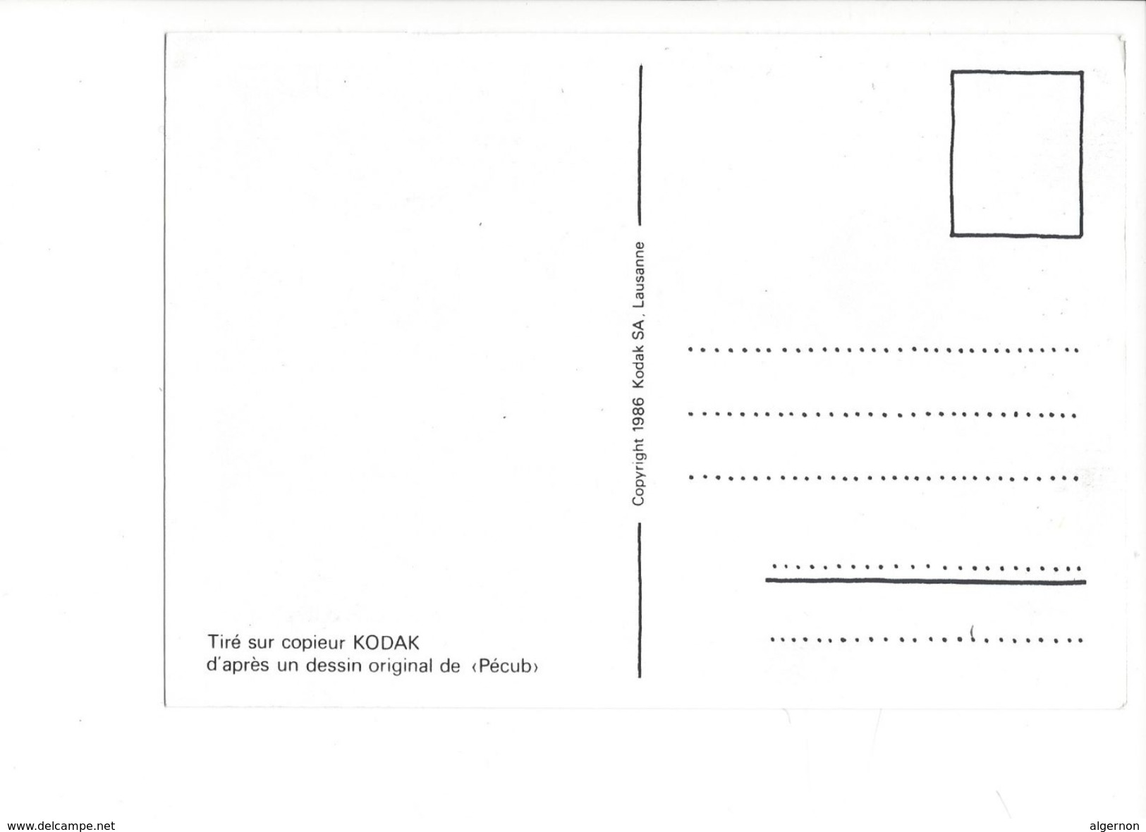 18235- Pécub Pour Une Fois Que C'est Une Vraie Panne D'après Un Dessin De Pécub Tiré Sur Copieur KODAK - Autres & Non Classés