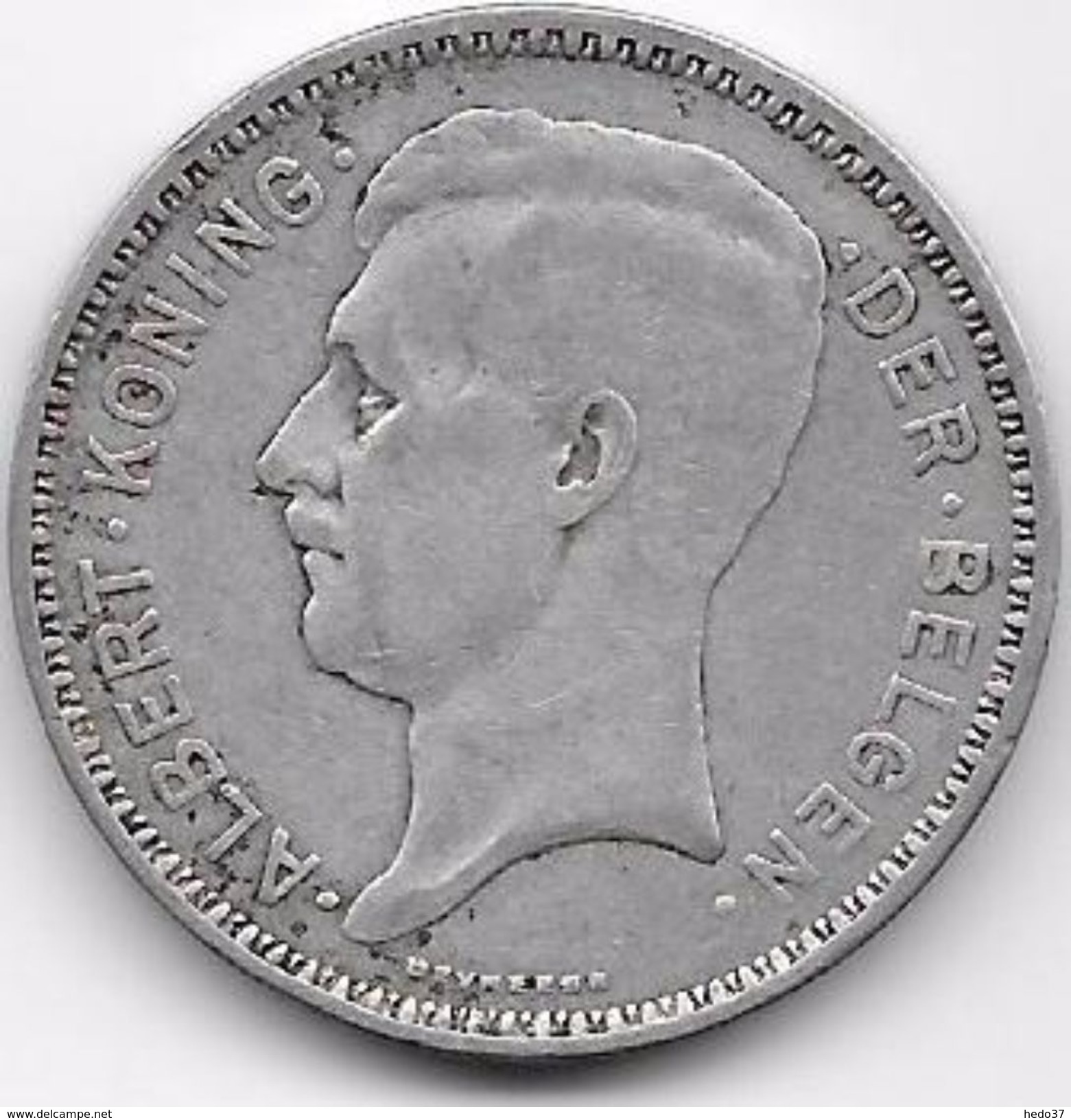 Belgique - 20 Francs 1934 - Argent - 20 Francs & 4 Belgas